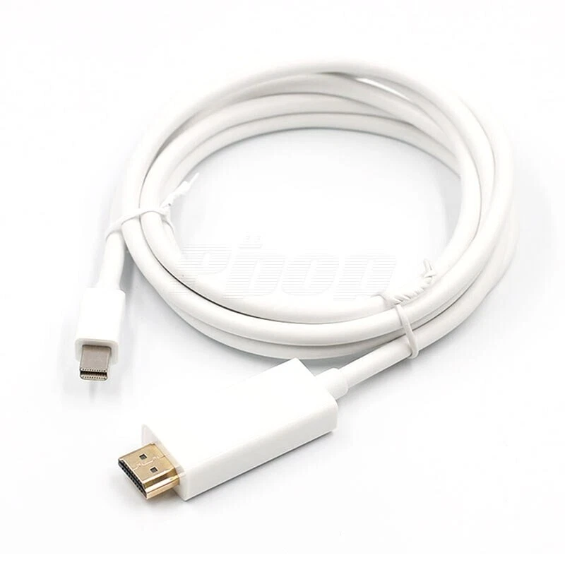 Mini DP HDMI DisplayPort auf HDMI Adapter Kabel 1,8 Meter für PC Mac FULL HD - Bild 2 von 4