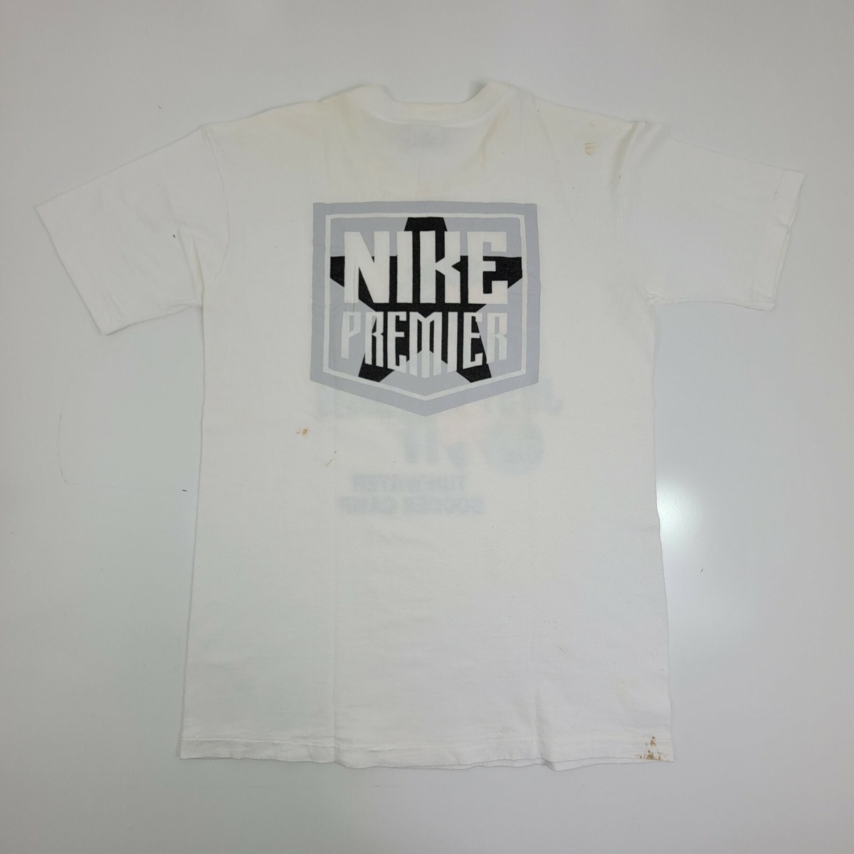 Vintage 90s Nike Premier Tidewater Soccer Camp Just Do It Gray Tag