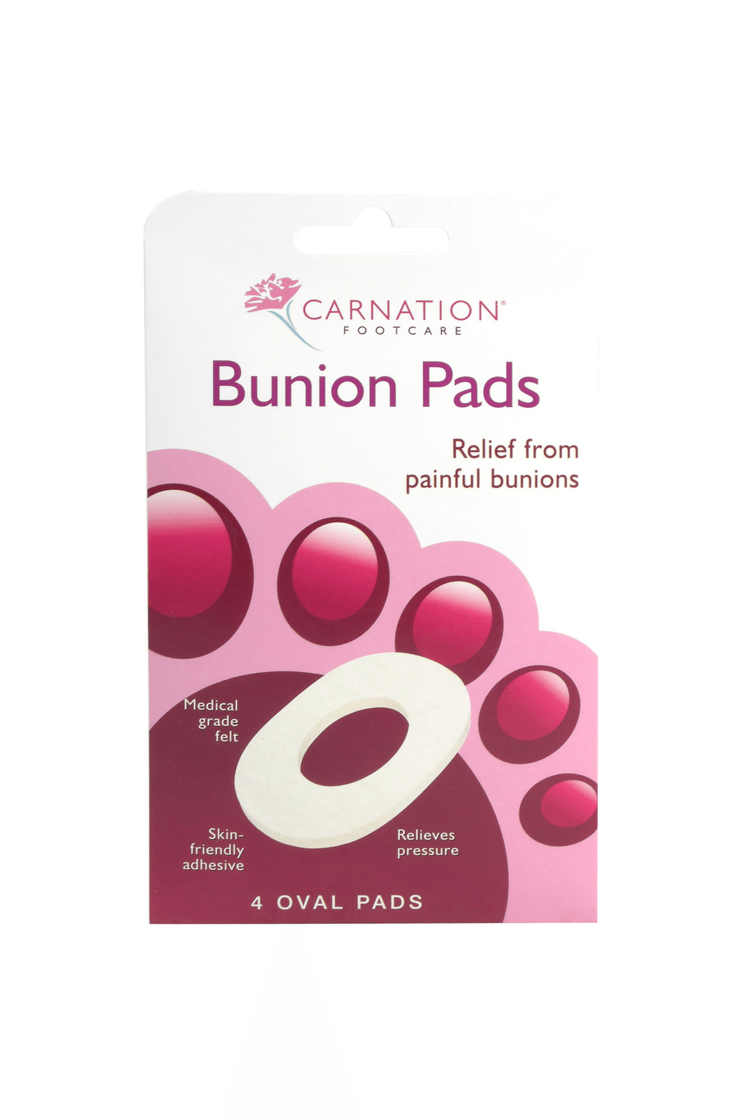 Carnation Bunion Rings 4 pads