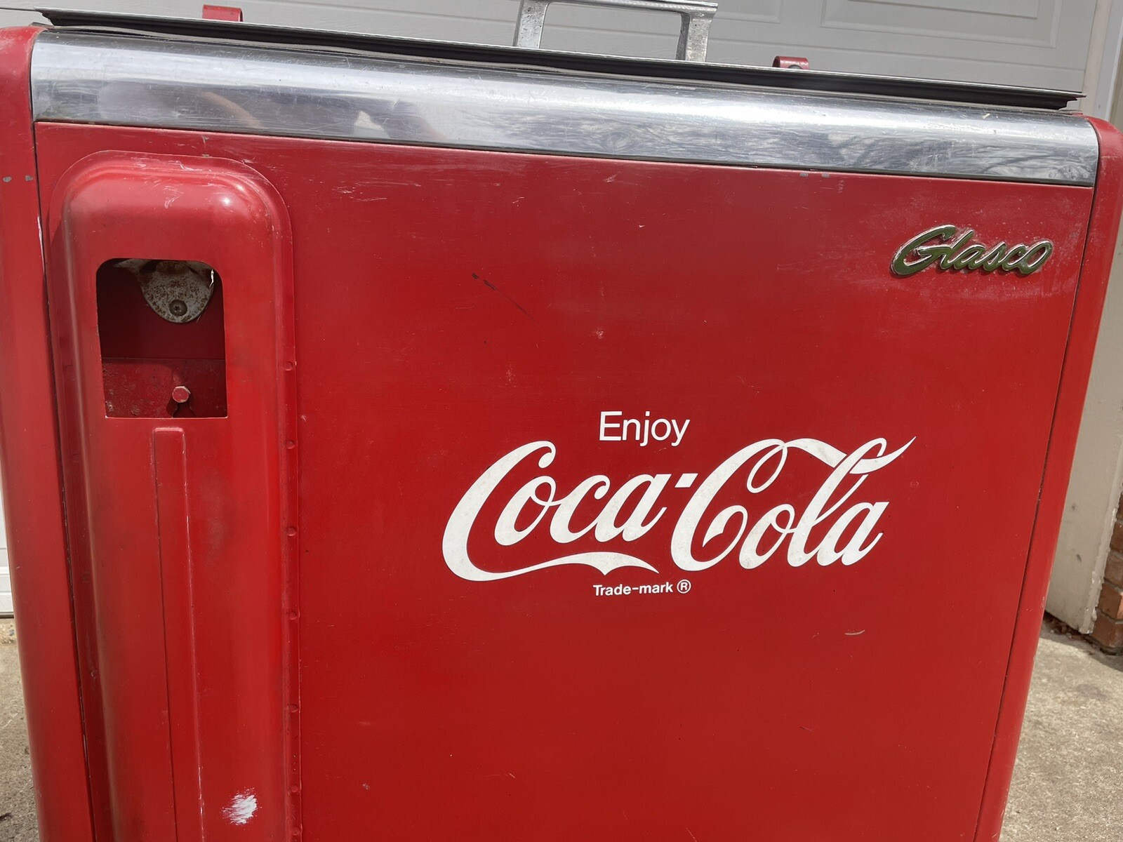 Vintage CocaCola Glasco Chest Cooler Coke Vending Machine Collect