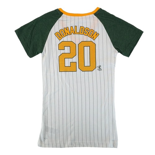 MLB V-Neck Raglan Glitter Team Player Jersey T-Shirt Youth Girls Size (4-17) - Picture 2 of 5