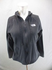 The North Face Size M Womens Black Full Zip Stand Collar Athletic Jacket 1Bl9
