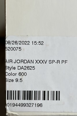 Nike Air Jordan XXXV 35 SP-R PF Rui Hachimura “Warrior” Red DA2625