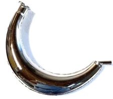 Banana Chamber exhaust pipe Chrome 2-stroke 80cc 100cc Gas Motorized Engine bike