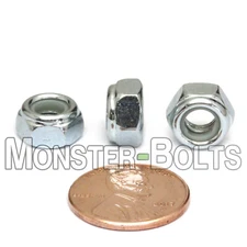 M6-1.0 - Nylon Insert Lock Nuts, Steel Zinc RoHS CR+3 - DIN 985 Class 10 / 10.9