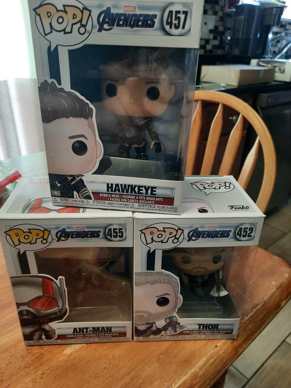 Funko Pop! Marvel Lot Hawkeye, Ant-Man And Thor