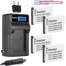 Kastar Battery LCD AC Charger for Toshiba PX1686 PX1686E-1BRS Camileo BW10