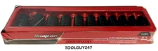 SNAP ON TOOLS  11pc 1/2" Drive SAE Impact 6pt Shallow Socket Set 311IMYA NEW +
