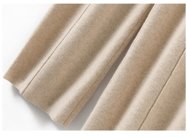Super High Waist Wool Blend Warm Straight Loose Cashmere Thick Woolen Wide Pants