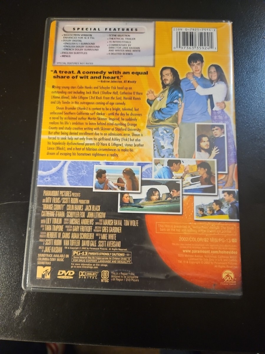 Orange County (DVD, 2002) Jack Black 97363359241| eBay