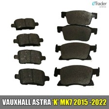 Image of Vauxhall Astra K MK7 Front & Rear Brake Pads 2015 - 2022 Quality NEW Pad Set
