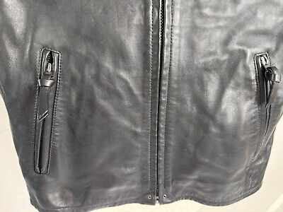 Polo Ralph Lauren Lambskin Cafe Racer Jacket In Black Men`s Polo Ralph Lauren Lambskin Cafe Racer Jacket In Black Men`s