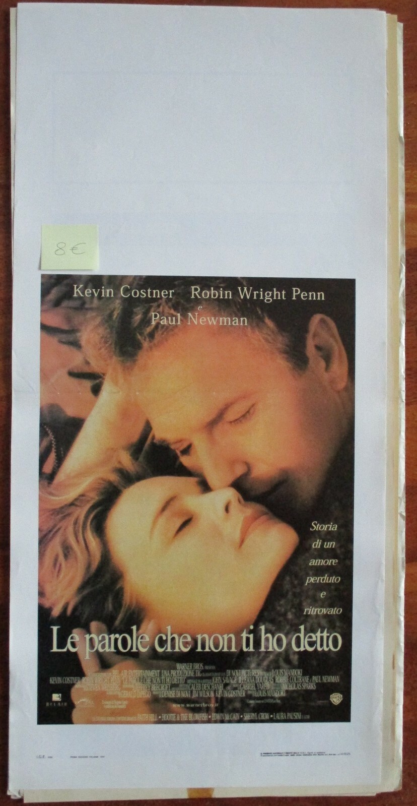 Locandina originale film Le parole che non ti ho detto (1999) - Regia di Luis Mandoki