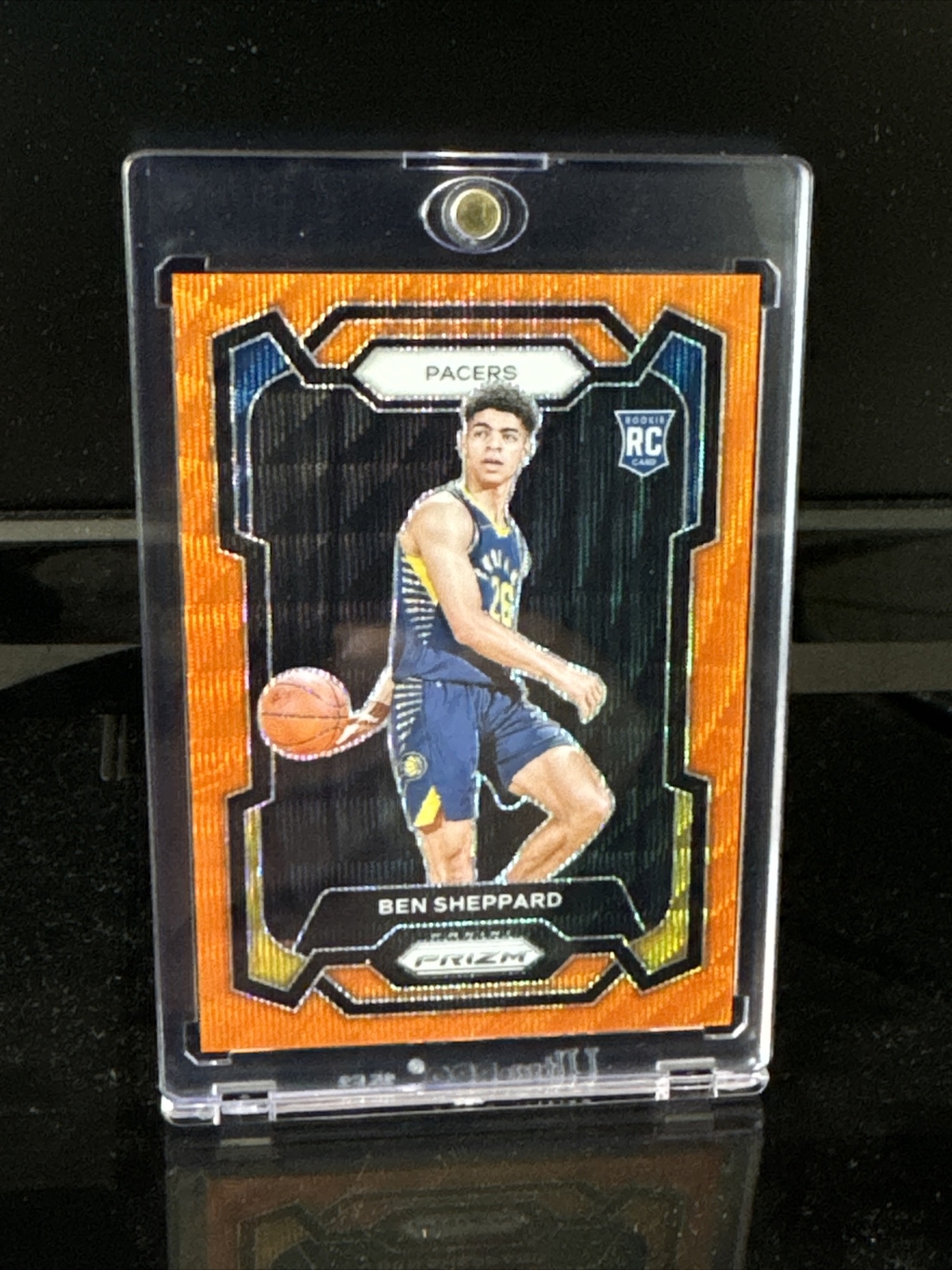 2023 Panini Prizm #172 Ben Sheppard - Indiana Pacers Orange Wave Prizms /60