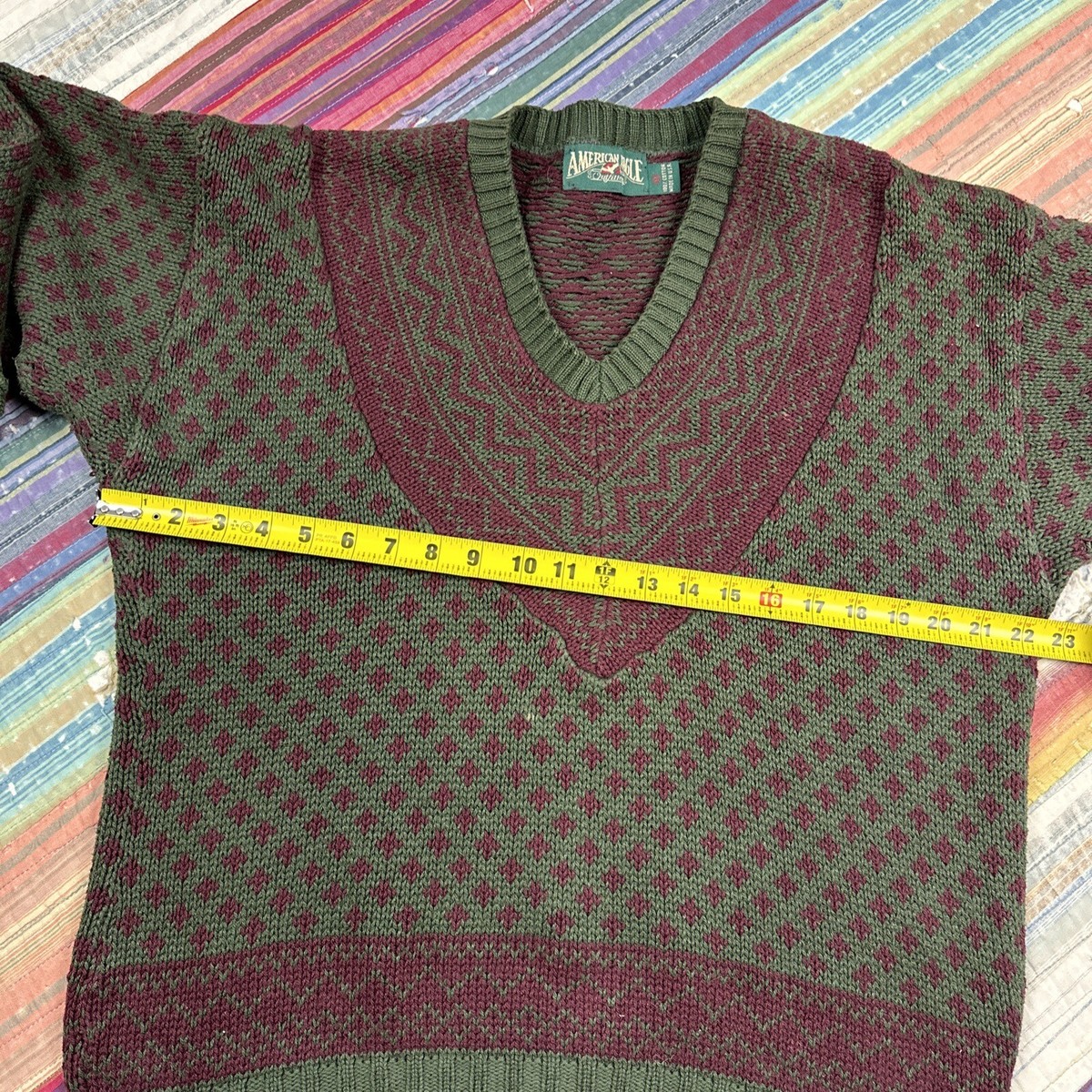 ame Vtg American Eagle Outfitters Sweater Mens M Pullover Knit Cosby