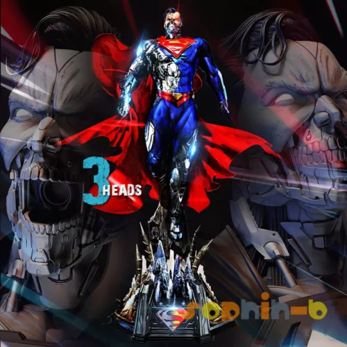 Super Man Cyborg Resin 1:6 Scale Model Kit Unpainted 3d Print GK Statue Figure