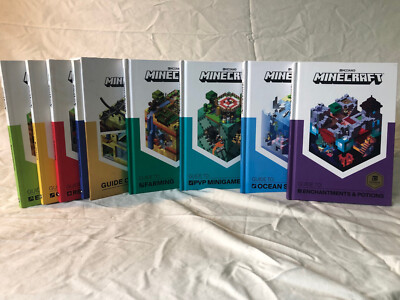 Official Mojang Minecraft Guidebooks (2nd Generation) 8 Book Set