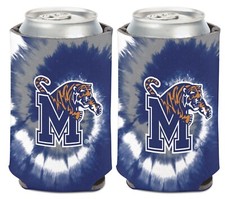 UNIVERSITY OF MEMPHIS TIGERS NCAA TYE DYE SET OF 2 CAN COOLER 