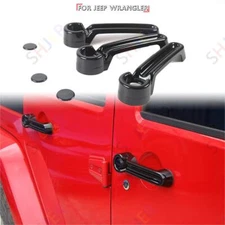 For Jeep Wrangler JK 07-17 Bright Black Exterior Door Handle+Tailgate Grab Cover