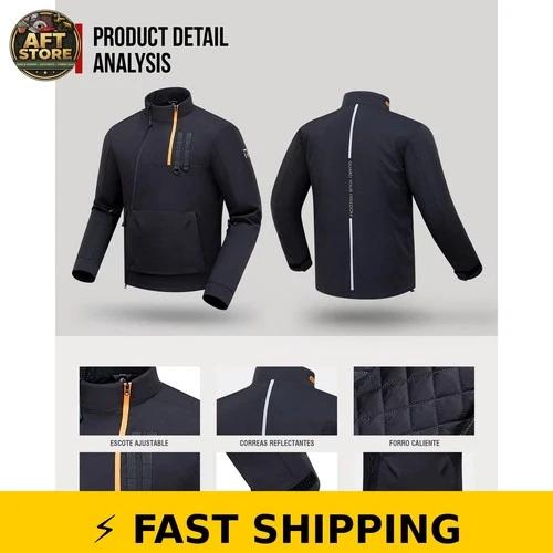 RIDEIRON Motorcycle Jacket CE Certified Windproof XL image 4