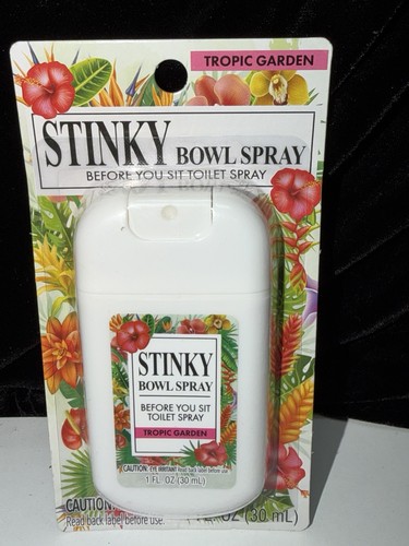 3 PACK Toilet Bowl Spray - Toilet Spray TROPIC GARDEN Scent- 1oz each NEW