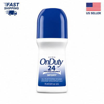 Avon On Duty 24 Sport Roll On Deodorant 2.6oz Antiperspirant Fresh Odor Care