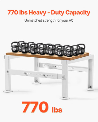 Mini Split Ground Stand Adjustable Anti Vibration for 9000-60000 BTU