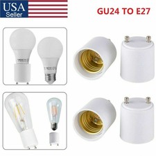 1-4Pcs GU24 To E26 E27 Adapter Converter Lamp Holder Base Socket LED Light Bulbs