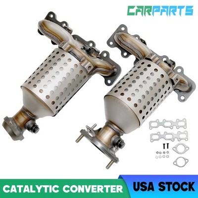 2Pcs Front Catalytic Converter Fit Lincoln Continental MKS MKT MKX MKZ V6 3.7L
