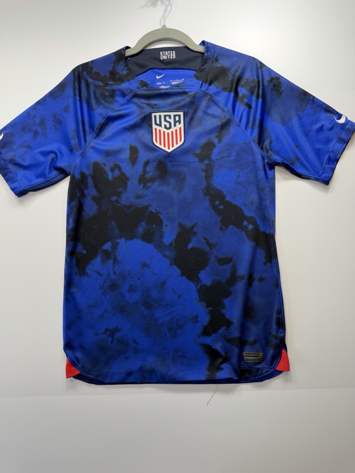 Nike USMNT 2022 Stadium Away Jersey DN0705-454 Blue Tie-Dye Mens S Pre-Owned