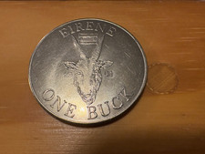 1961 British Virgin Island Buck Island Eirene one Buck coin