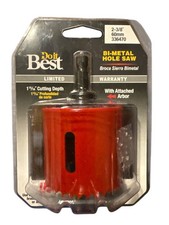 Do It Best Morse BI-Metal Hole saw with Attached Arbor-Made in USA