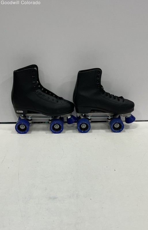 Chicago Mens Blue Black Lace-Up Indoor Games Roller Skates Size 7