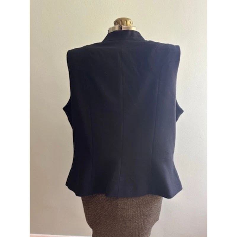 Chaleco Mynt 1792 imitación cuero negro talla 1X Nuevo con etiquetas Foto 2 de 4