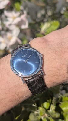 Patek Philippe Calatrava Ref. 3416   18k Gold Blau Kal. 23-300 Vintage Watch