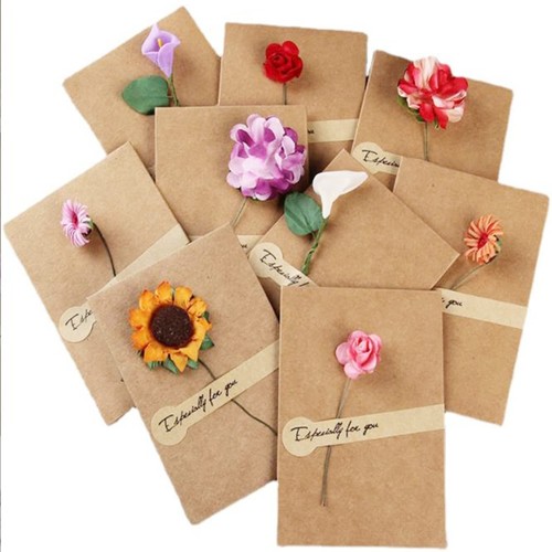 Herz Verschluss Geschenkkarte Umschläge - 100 Stück Mini Kraftpapier zum Selbermachen - Bild 8 von 10