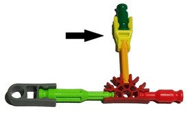 50 Micro K'NEX Neon Yellow Transition Adapter Connectors Clips Pieces KNEX