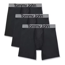 Tommy John Men's Essential 360 Sport Micro 3-Pack Boxer Briefs Underwear M