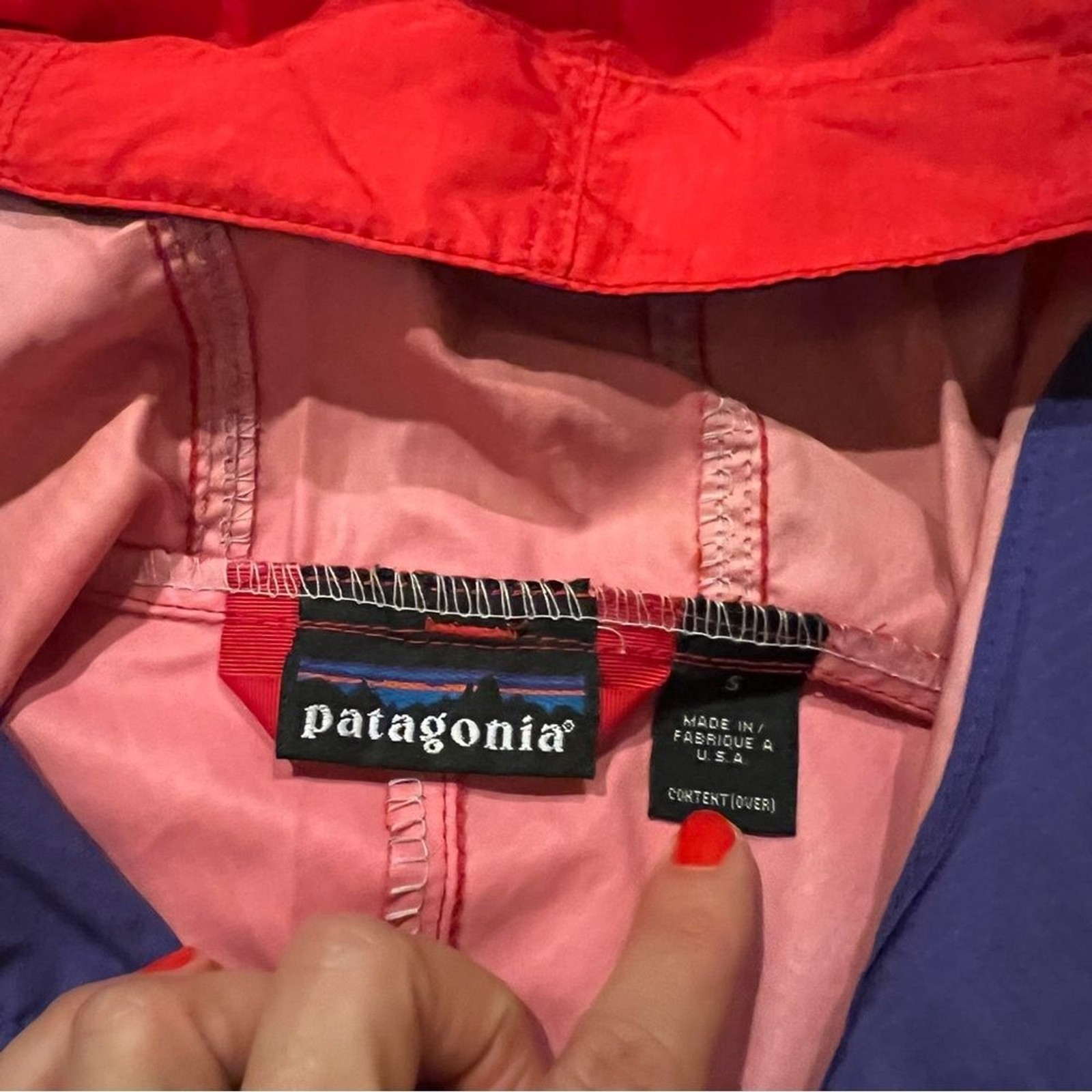 RARE Vintage Patagonia 1/4 Zip Pullover Hooded Jacket Windbreaker image 5