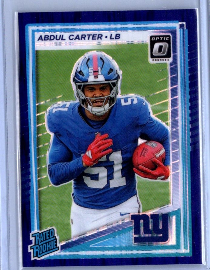 2025 Donruss Optic #300 Abdul Carter Purple Shock