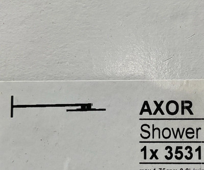 Axor 35310251 ShowerSolutions 10  Square Rain Shower Head & Arm Gold Optic New