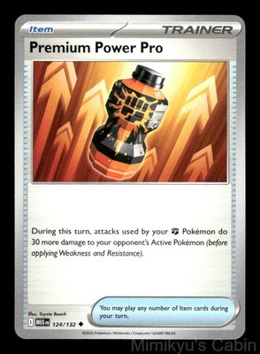 PREMIUM POWER PRO 124/132 UNCOMMON MEGA EVOLUTION POKEMON NM/M