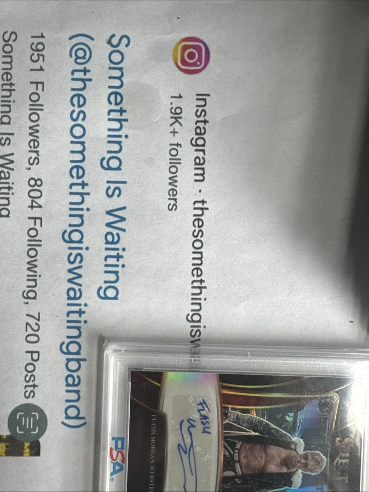 2022 WWE Panini Select 1/1 Flash Morgan Webster Auto Black Prizm, PSA 10 - Image 3 of 3