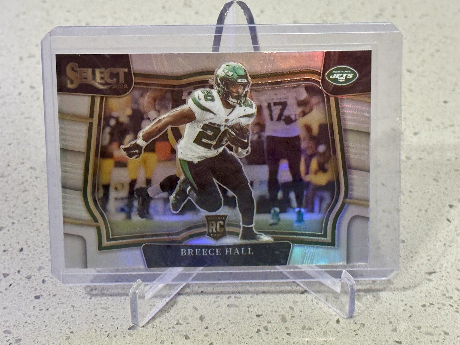 2022 Panini Select Breece Hall Field Level Silver Prizm Rookie!