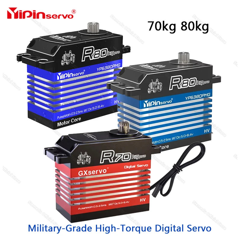 GXservo 70kg 80kg Servo motor All Steel Gear IP67 For 1/6 RC Crawler Car Robot