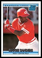 Reggie Sanders 1992 Donruss #415 Reds MLB READ FREE SHIPPING AutographDen
