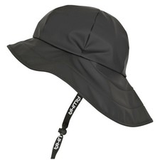AWHA Souwester, Rain Hat Black/Unisex - Waterproof Cap with Wide Brim and Ear...
