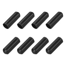 8Pcs Heat Shrink End Cap 15mm ID x 45mm L 2:1 Ratio Heat Shrink Cap Black
