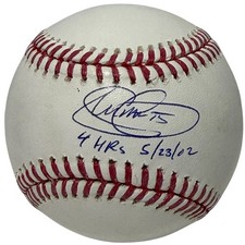 Shawn Green Signed Autographed ROMLB Baseball w/ 4 HR 5/23/02 JSA Witness COA