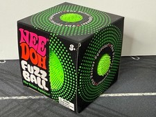 NeeDoh Nee Doh Green Fuzz Ball Velvet Squeeze Toy Fuzzball  Viral 100% Authentic
